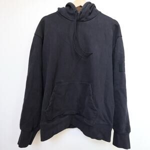 Y-3 Yohji Yamamoto Adidas Organic Cotton Terry Hoodie In Black Size L